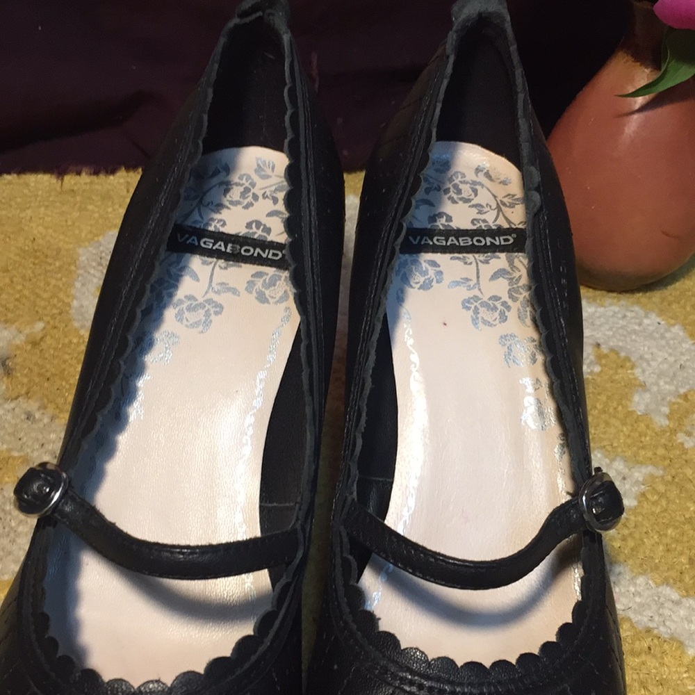 Vagabond Ladies Mary Jane Leather Heels Size 6.5/7 US womens 37EU - Picture 5 of 8